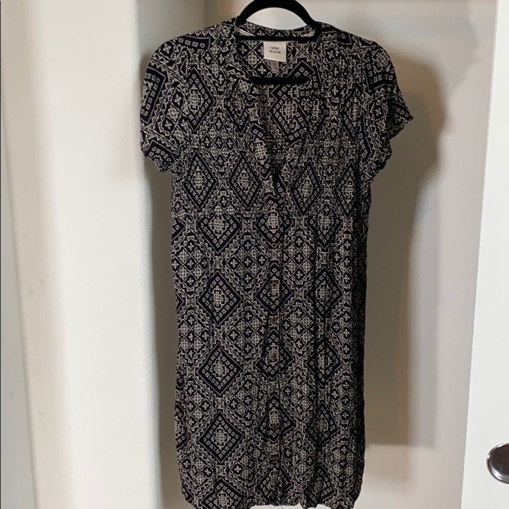 Black & White Summer Dress/Tunic Top
